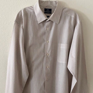 Dockers Dress Shirt Long Sleeve Size XL Beige